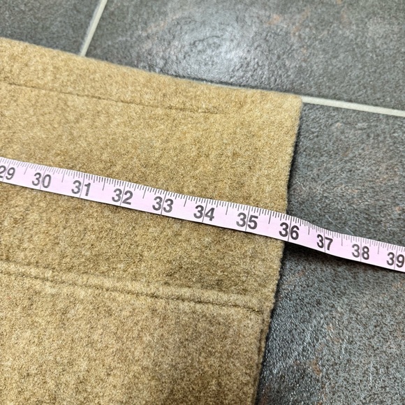 J. Crew Daphne Italian Boiled Wool Topcoat Coat Buttons Tan Brown 6 - Picture 12 of 14